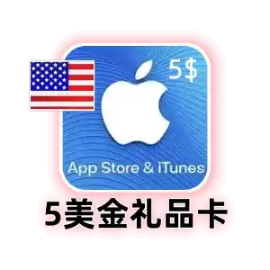 美国 Apple 礼品卡 5 美元｜App Store 充值